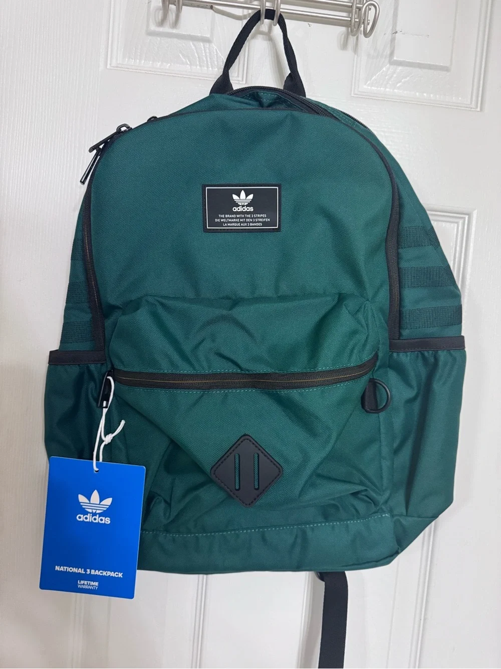 adidas Men's National 3 Backpack in Dark Green